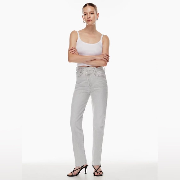 Agolde Criss Cross Straight Jeans - Picture 1 of 7